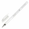 Ручка гелевая BRAUBERG "White Pastel", БЕЛАЯ, корпус прозрачный, узел 1 мм, линия письма 0,5 мм, 143417 - фото 2581756