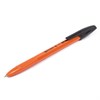 Ручка шариковая BRAUBERG "X-333 Orange", ЧЕРНАЯ, корпус оранжевый, узел 0,7 мм, линия письма 0,35 мм, 142410 - фото 2581781