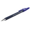 Ручка шариковая STAFF "EVERYDAY" BP-190, СИНЯЯ, корпус прорезиненный синий, узел 0,7 мм, линия письма 0,35 мм, 142397 - фото 2581975