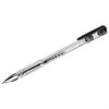 Ручка гелевая STAFF "Basic" GP-789, ЧЕРНАЯ, корпус прозрачный, хромированные детали, узел 0,5 мм, 142789 - фото 2582052