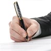 Ручка подарочная шариковая GALANT "Consul", корпус черный с серебристым, золотистые детали, пишущий узел 0,7 мм, синяя, 140963 - фото 2582054