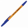Ручка шариковая STAFF "C-51", СИНЯЯ, корпус оранжевый, узел 1 мм, линия письма 0,5 мм, 143332 - фото 2582060