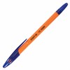 Ручка шариковая масляная STAFF "Basic X-100", СИНЯЯ, корпус оранжевый, узел 1 мм, линия письма 0,7 мм, 143204 - фото 2582201