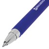 Ручка гелевая BRAUBERG "Matt Gel", СИНЯЯ, корпус soft-touch, узел 0,5 мм, линия 0,35 мм, 142945 - фото 2582263