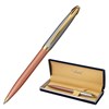 Ручка подарочная шариковая GALANT "DECORO ROSE", корпус хром/розовый, детали золотистые, узел 0,7 мм, синяя, 143505 - фото 2582335
