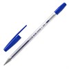 Ручка шариковая BRAUBERG "M-500 CLASSIC", СИНЯЯ, корпус прозрачный, узел 0,7 мм, линия письма 0,35 мм, 143444 - фото 2582339