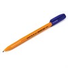 Ручка шариковая STAFF "EVERYDAY BP-247 Orange", СИНЯЯ, шестигранная, корпус оранжевый, линия письма 0,5 мм, 142661 - фото 2582456