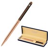 Ручка подарочная шариковая GALANT "ASTRON", корпус черный с золотом, детали золотистые, узел 0,7 мм, синяя, 143525 - фото 2582462