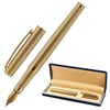 Ручка подарочная перьевая GALANT "VERSUS", корпус золотистый, детали золотистые, узел 0,8 мм, синяя, 143528 - фото 2582465