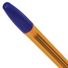 Ручка шариковая BRAUBERG "X-333" AMBER, СИНЯЯ, корпус тонированный оранжевый, узел 0,7 мм, линия письма 0,35 мм, 142832 - фото 2582512
