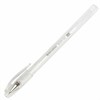 Ручка гелевая BRAUBERG "White Pastel", БЕЛАЯ, корпус прозрачный, узел 1 мм, линия письма 0,5 мм, 143417 - фото 2582574