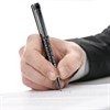 Ручка подарочная шариковая GALANT "Locarno", корпус серебристый с черным, хромированные детали, пишущий узел 0,7 мм, синяя, 141667 - фото 2582619