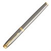 Ручка перьевая PARKER "IM Core Brushed Metal GT", серебристый матовый лак, позолота, синяя, 1931649 - фото 2582790