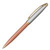 Ручка подарочная шариковая GALANT "DECORO ROSE", корпус хром/розовый, детали золотистые, узел 0,7 мм, синяя, 143505 - фото 2582837