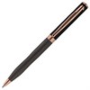 Ручка подарочная шариковая GALANT "FACTURA", корпус черный/оружейный металл, детали розовое золото, узел 0,7 мм, синяя, 143513 - фото 2583066