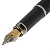 Ручка подарочная перьевая BRAUBERG "Larghetto", СИНЯЯ, корпус черный с хромированными деталями, 143477 - фото 2583107