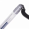 Ручка шариковая настольная BRAUBERG "Counter Pen", СИНЯЯ, пружинка, корпус серебристый, 0,5 мм, 143258 - фото 2583108