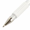 Ручка гелевая с грипом BRAUBERG "White", БЕЛАЯ, пишущий узел 1 мм, линия письма 0,5 мм, 143416 - фото 2583357