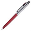 Ручка подарочная шариковая BRAUBERG "Cornetto", СИНЯЯ, корпус серебристый с бордовым, линия письма 0,5 мм, 143492 - фото 2583443