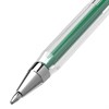 Ручка шариковая BRAUBERG "M-500 CLASSIC", ЗЕЛЕНАЯ, корпус прозрачный, узел 0,7 мм, линия письма 0,35 мм, 143447 - фото 2583544