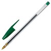 Ручка шариковая STAFF "Basic BP-01", письмо 750 метров, ЗЕЛЕНАЯ, длина корпуса 14 см, узел 1 мм, 143739 - фото 2583568