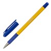Ручка шариковая с грипом STAFF "Basic BP-14 Orange", СИНЯЯ, узел 0,7 мм, линия письма 0,35 мм, 143747 - фото 2583632