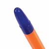 Ручка шариковая масляная STAFF "Basic X-100", СИНЯЯ, корпус оранжевый, узел 1 мм, линия письма 0,7 мм, 143204 - фото 2583643