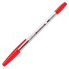 Ручка шариковая BRAUBERG "M-500 CLASSIC", КРАСНАЯ, корпус прозрачный, узел 0,7 мм, линия письма 0,35 мм, 143446 - фото 2583680