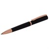 Ручка подарочная шариковая GALANT "PUNCTUM BLACK", корпус черный, детали розовое золото, узел 0,7 мм, синяя, 143514 - фото 2583705