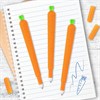 Ручка фигурная шариковая ЮНЛАНДИЯ "Морковка", мягкий силиконовый корпус, СИНЯЯ, пишущий узел 0,7 мм, 143778 - фото 2583807
