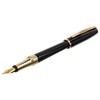 Ручка подарочная перьевая GALANT "LUDUS", корпус черный, детали золотистые, узел 0,8 мм, 143529 - фото 2583892