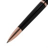 Ручка подарочная шариковая GALANT "PUNCTUM BLACK", корпус черный, детали розовое золото, узел 0,7 мм, синяя, 143514 - фото 2584159