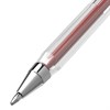 Ручка шариковая BRAUBERG "M-500 CLASSIC", КРАСНАЯ, корпус прозрачный, узел 0,7 мм, линия письма 0,35 мм, 143446 - фото 2584218