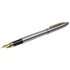 Ручка подарочная перьевая BRAUBERG "Brioso", СИНЯЯ, корпус серебристый с золотистыми деталями, 143464 - фото 2584312