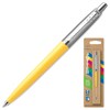 Ручка шариковая PARKER "Jotter Orig Yellow", корпус желтый, нержавеющая сталь, блистер, синяя, 2076056 - фото 2584417