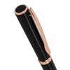 Ручка подарочная шариковая GALANT "PUNCTUM BLACK", корпус черный, детали розовое золото, узел 0,7 мм, синяя, 143514 - фото 2584835