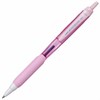 Ручка шариковая масляная автоматическая с грипом UNI "JetStream", СИНЯЯ, корпус розовый, 0,35 мм, SXN-101FL PINK - фото 2585139