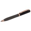 Ручка подарочная шариковая GALANT "FACTURA", корпус черный/оружейный металл, детали розовое золото, узел 0,7 мм, синяя, 143513 - фото 2585142