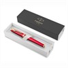 Ручка-роллер PARKER "IM Premium Red GT", корпус красный лак, позолоченные детали, черная, 2143647 - фото 2585342