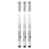 Капиллярные ручки линеры для рисования 3 шт., черные, 0,3/0,4/0,8 мм, BRAUBERG ART DEBUT, 143939. - фото 2585484