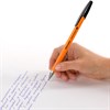 Ручка шариковая BRAUBERG "M-500 ORANGE", ЧЕРНАЯ, корпус оранжевый, узел 0,7 мм, линия письма 0,35 мм, 143449 - фото 2585590