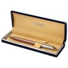 Ручка подарочная шариковая GALANT "DECORO ROSE", корпус хром/розовый, детали золотистые, узел 0,7 мм, синяя, 143505 - фото 2585597