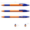 Ручка шариковая автоматическая с грипом ERICH KRAUSE "R-301 Orange", СИНЯЯ, 1,0 мм, линия письма 0,5 мм, 46762 - фото 2585641