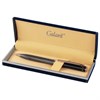Ручка подарочная шариковая GALANT "FACTURA", корпус черный/оружейный металл, детали розовое золото, узел 0,7 мм, синяя, 143513 - фото 2585749