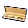 Ручка подарочная перьевая GALANT "VERSUS", корпус золотистый, детали золотистые, узел 0,8 мм, синяя, 143528 - фото 2585794