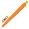 Ручка фигурная шариковая ЮНЛАНДИЯ "Морковка", мягкий силиконовый корпус, СИНЯЯ, пишущий узел 0,7 мм, 143778 - фото 2585963