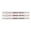 Ручки гелевые БЕЛЫЕ SAKURA (Япония) "Gelly Roll", НАБОР 3 штуки, узел 0,5/0,8/1 мм, POXPGBWH3C - фото 2586211