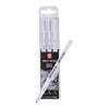 Ручки гелевые БЕЛЫЕ SAKURA (Япония) "Gelly Roll", НАБОР 3 штуки, узел 0,5/0,8/1 мм, POXPGBWH3C - фото 2586706