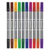 Фломастеры BRAUBERG, 10 цветов, двухсторонние, 2 пишущих узла 2 и 5 мм, вентилируемый колпачок, картонная упаковка, 150682 - фото 2587148