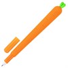 Ручка фигурная шариковая ЮНЛАНДИЯ "Морковка", мягкий силиконовый корпус, СИНЯЯ, пишущий узел 0,7 мм, 143778 - фото 2587149